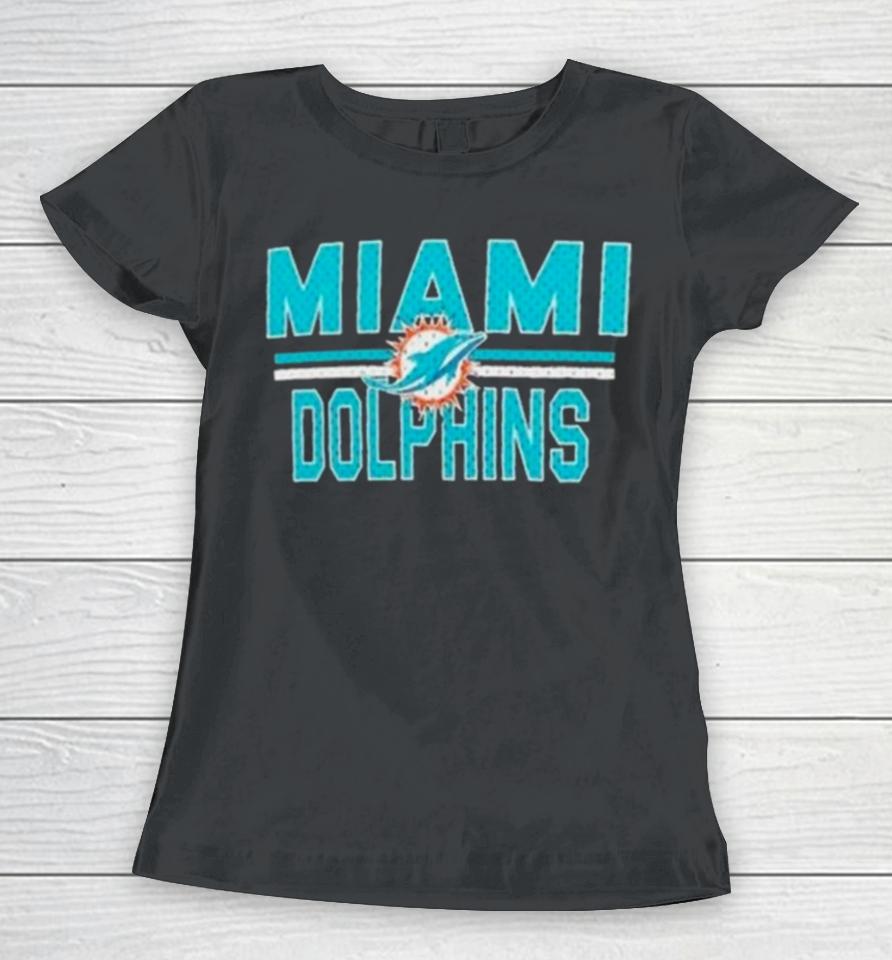 Miami Dolphins Mesh Team Graphic Women T-Shirt
