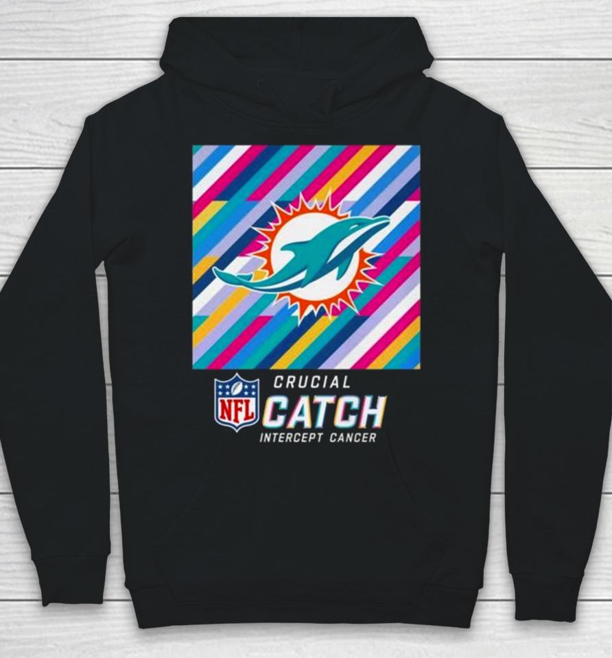 Miami Dolphins Nfl Crucial Catch Intercept Cancer Hoodie