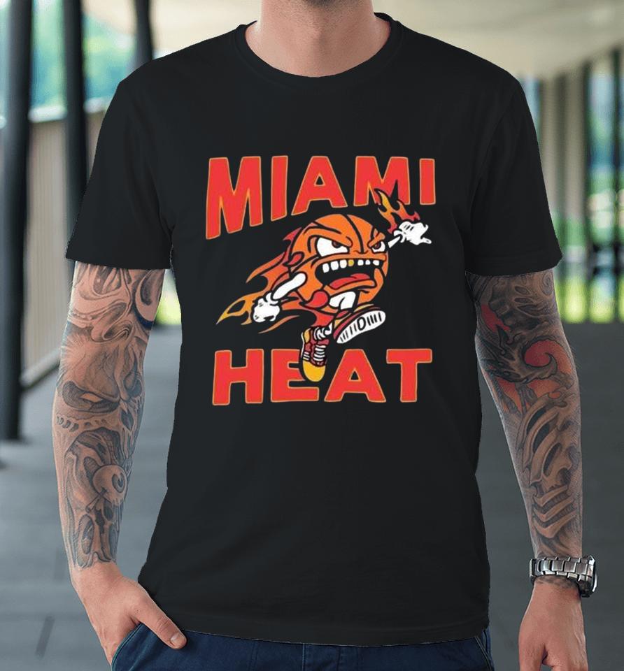 Miami Heat Basketball Hot Fire Premium T-Shirt