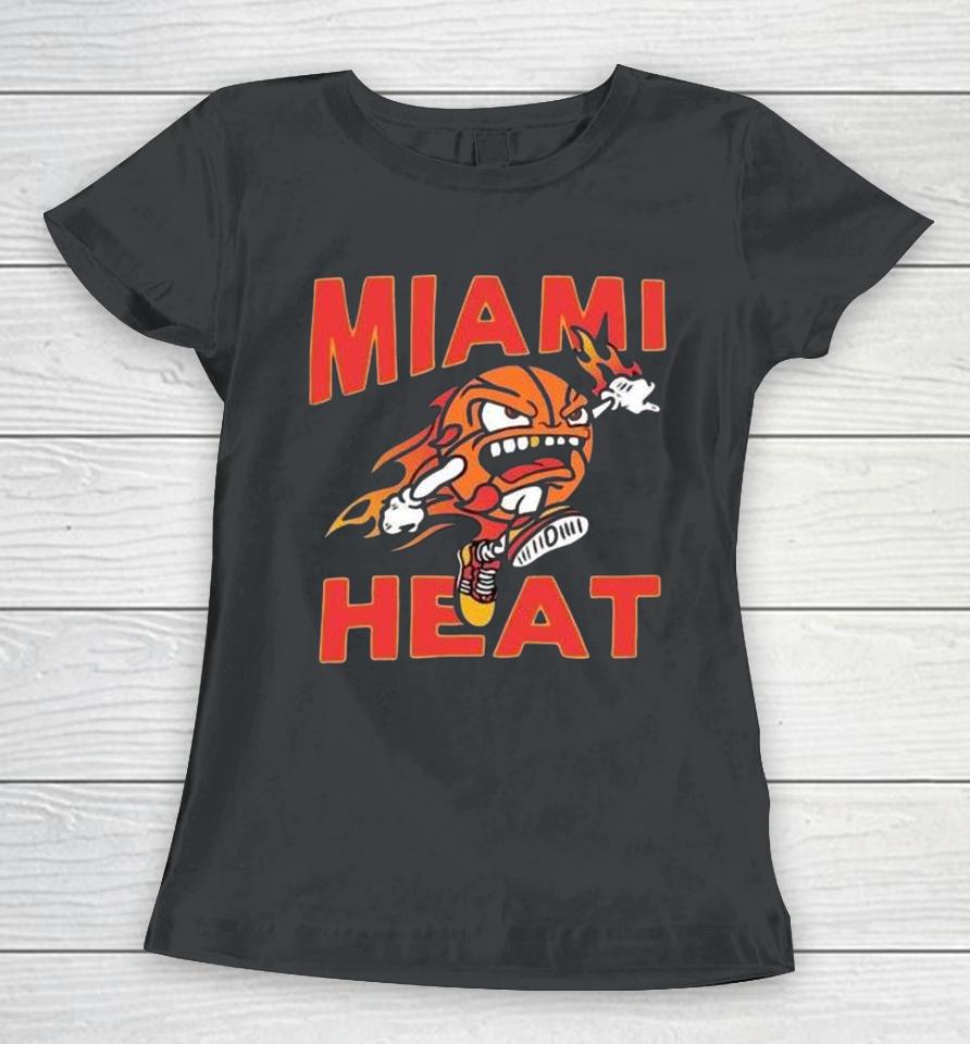 Miami Heat Basketball Hot Fire Women T-Shirt
