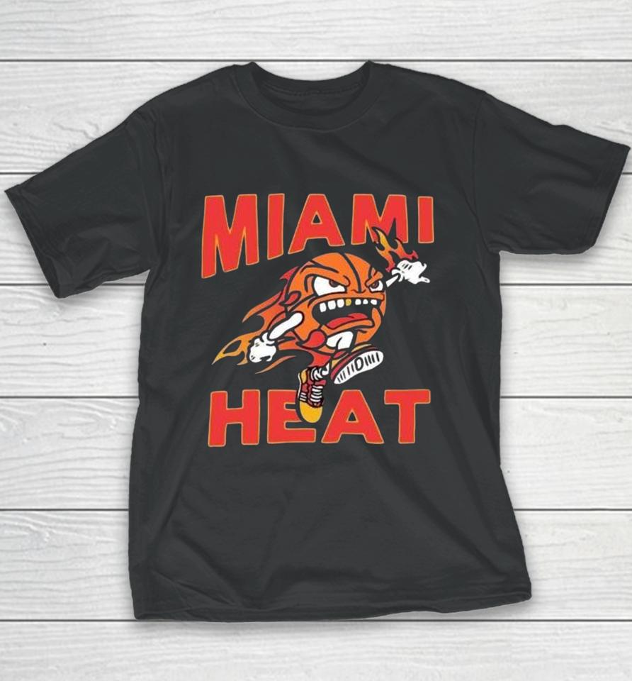 Miami Heat Basketball Hot Fire Youth T-Shirt