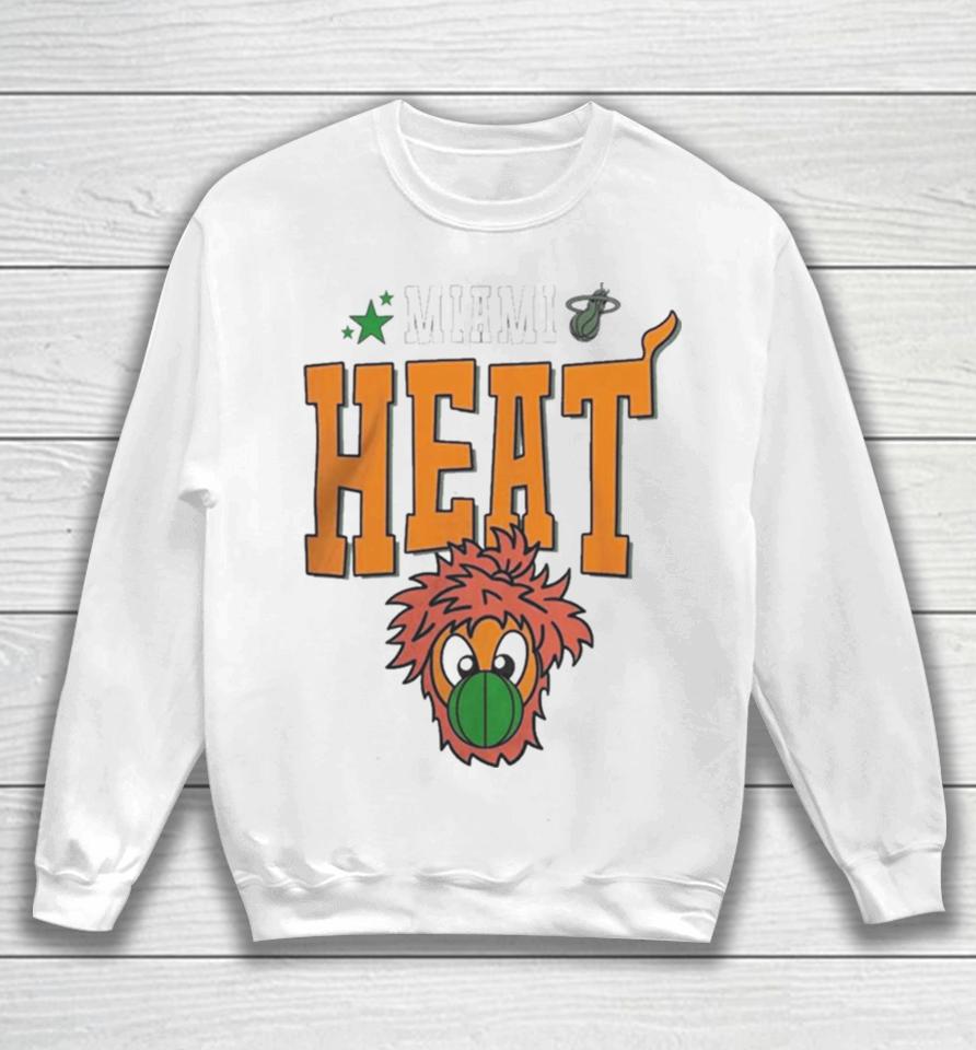 Miami Heat Merch Miami Heat Basketball Nba Team Mascot Sweatshirt