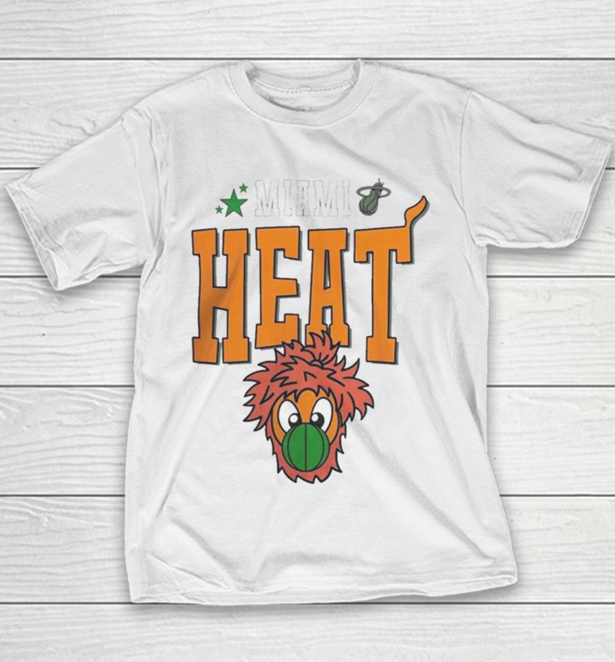 Miami Heat Merch Miami Heat Basketball Nba Team Mascot Youth T-Shirt