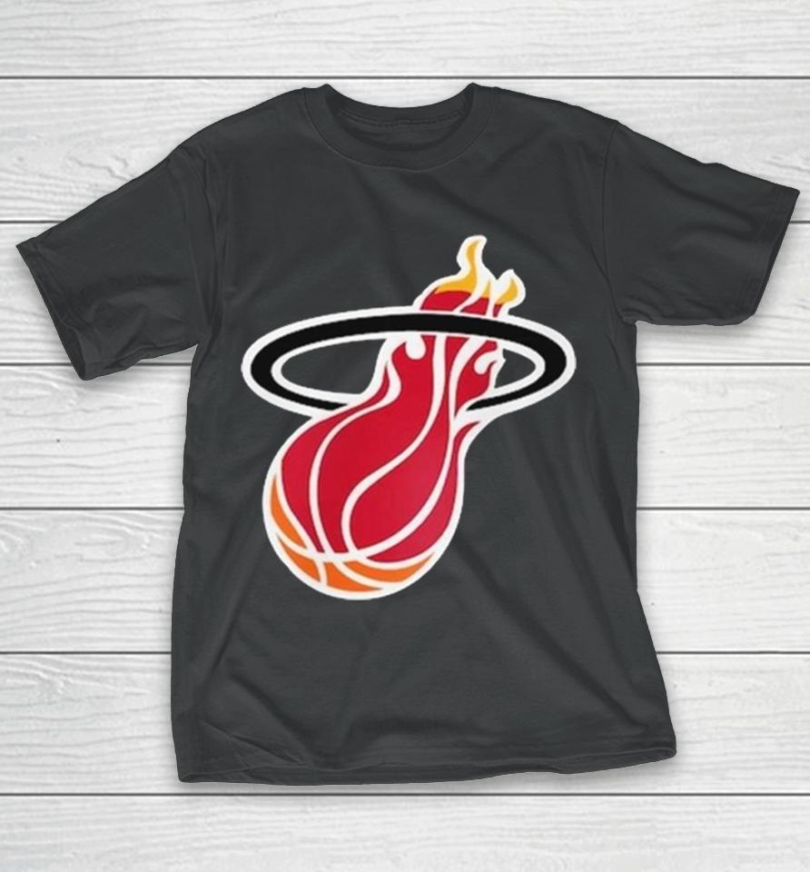 Miami Heat Mitchell &Amp; Ness Youth Hardwood Classics Retro Logo T-Shirt