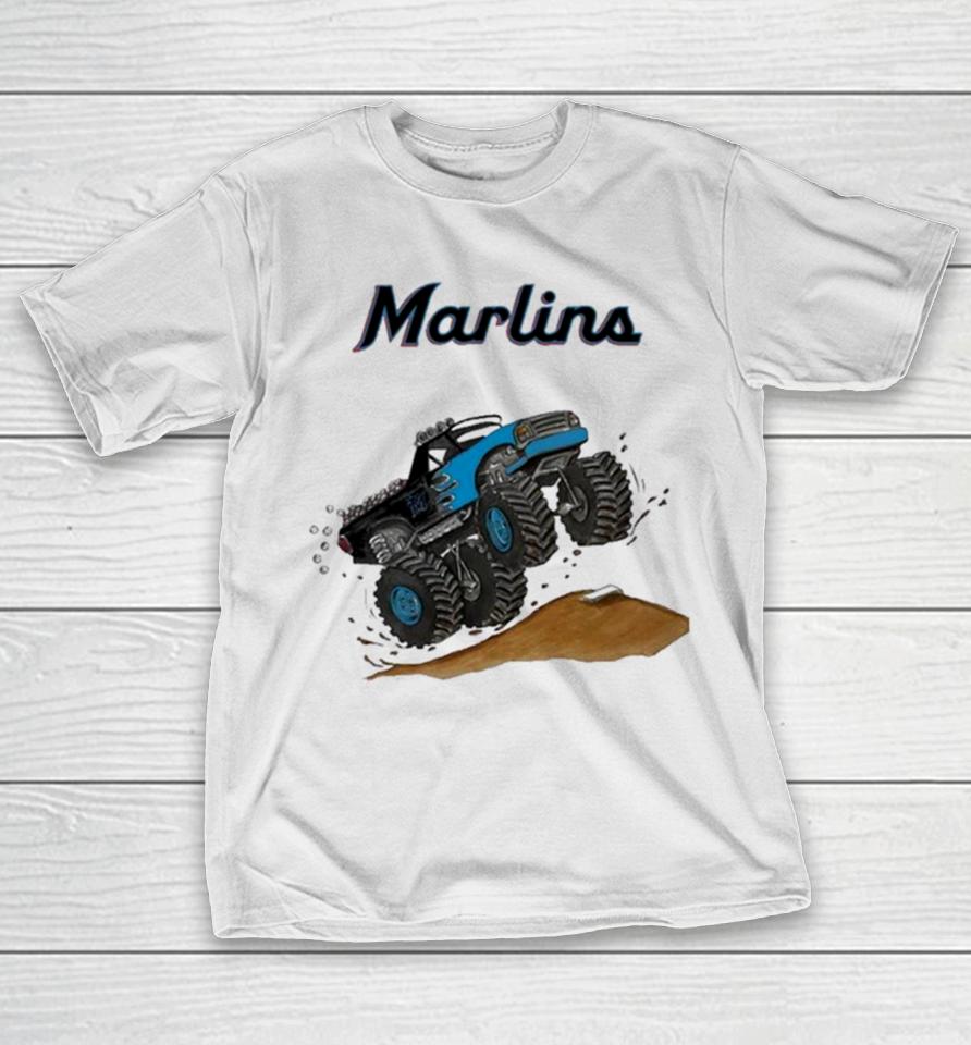 Miami Marlins Monster Truck Mlb T-Shirt