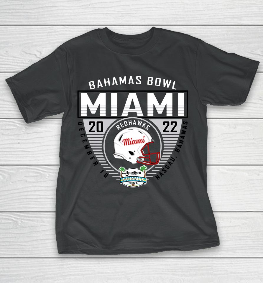 Miami Redhawks 2022 Bahamas Bowl Red T-Shirt