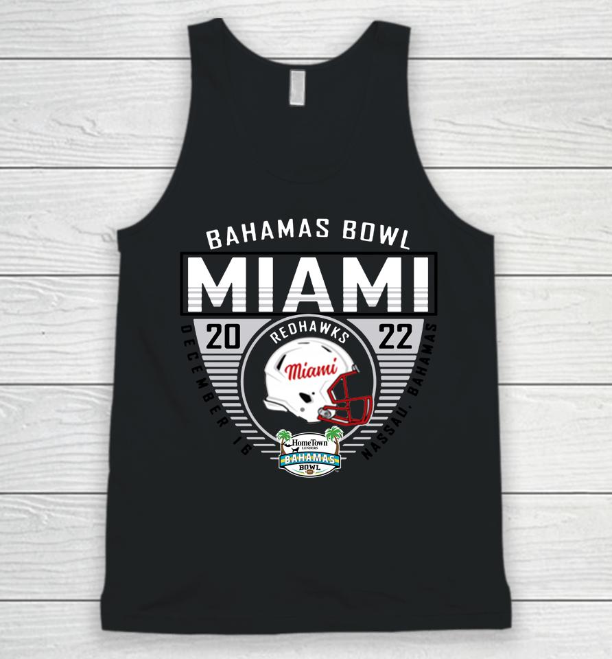 Miami Redhawks 2022 Bahamas Bowl Red Unisex Tank Top