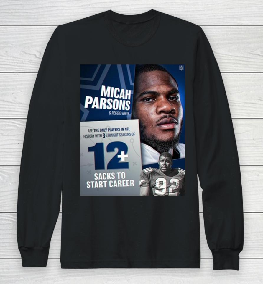 Micah Parsons 11 Putting Himself In The Record Books Next To The Minister Of Defense Long Sleeve T-Shirt