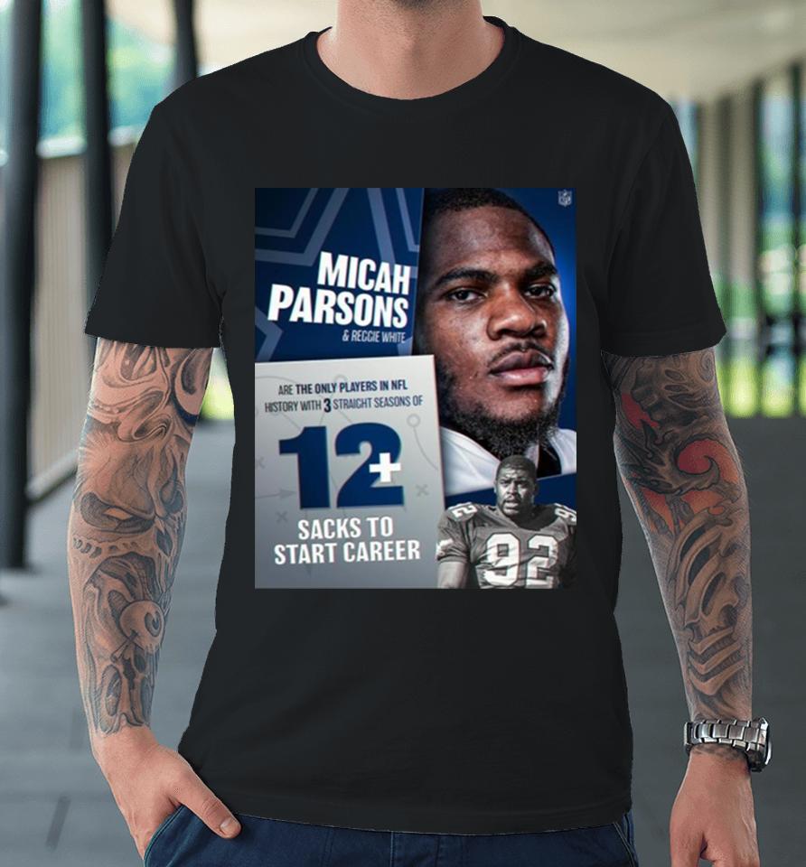 Micah Parsons 11 Putting Himself In The Record Books Next To The Minister Of Defense Premium T-Shirt