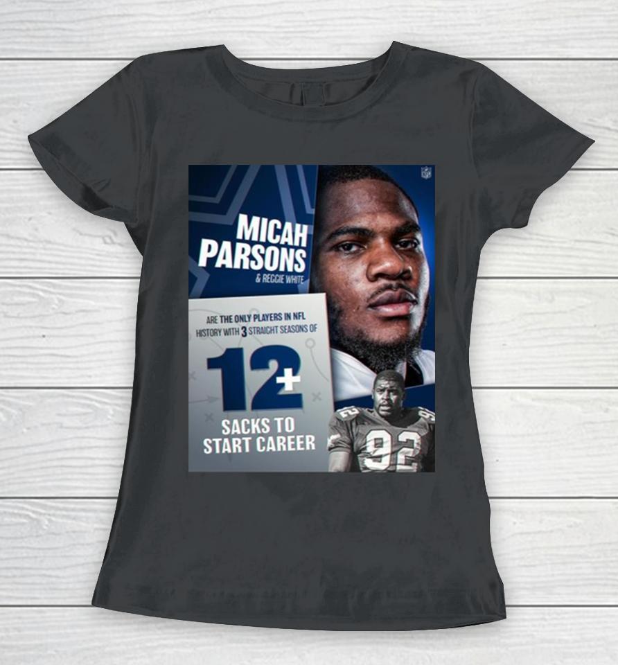 Micah Parsons 11 Putting Himself In The Record Books Next To The Minister Of Defense Women T-Shirt
