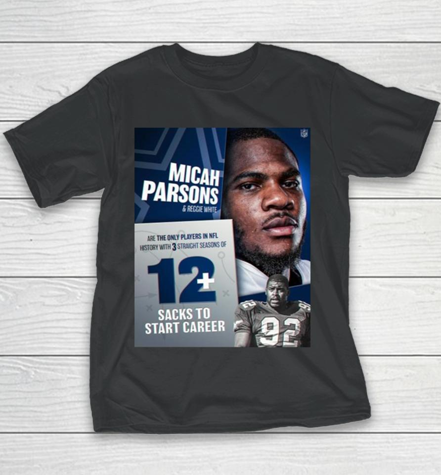 Micah Parsons 11 Putting Himself In The Record Books Next To The Minister Of Defense Youth T-Shirt