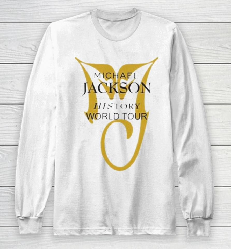 Michael Jackson History World Tour White Long Sleeve T-Shirt