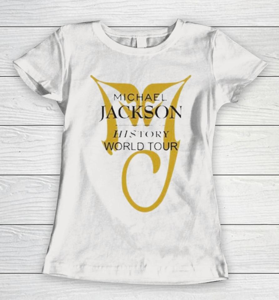 Michael Jackson History World Tour White Women T-Shirt