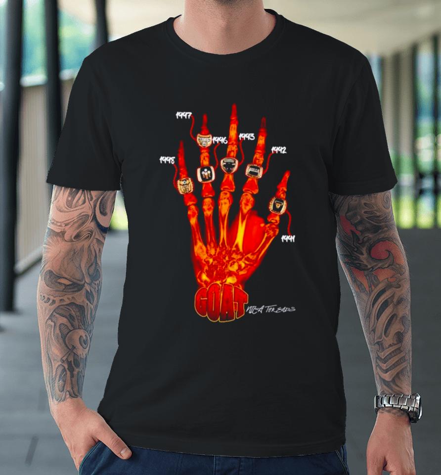 Michael Jordan Skeleton Ring Hand Premium T-Shirt