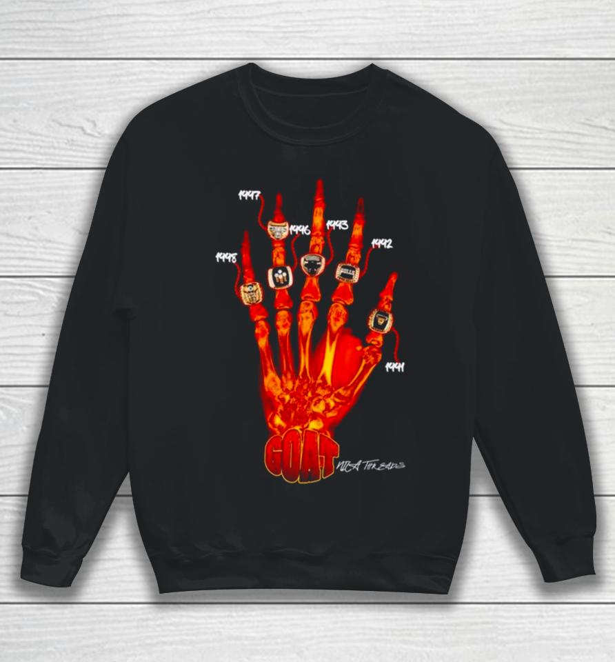 Michael Jordan Skeleton Ring Hand Sweatshirt