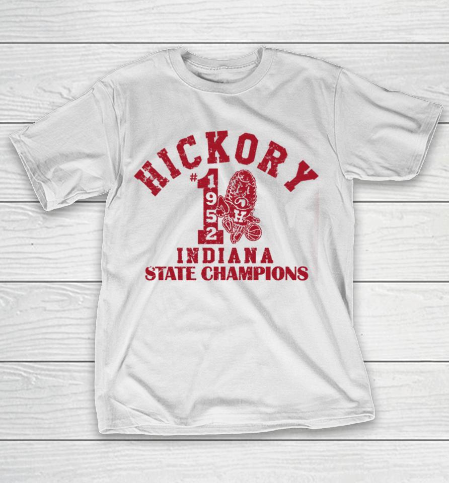 Michael Lombardi Wearing Hickory 1952 Indiana State Champions T-Shirt