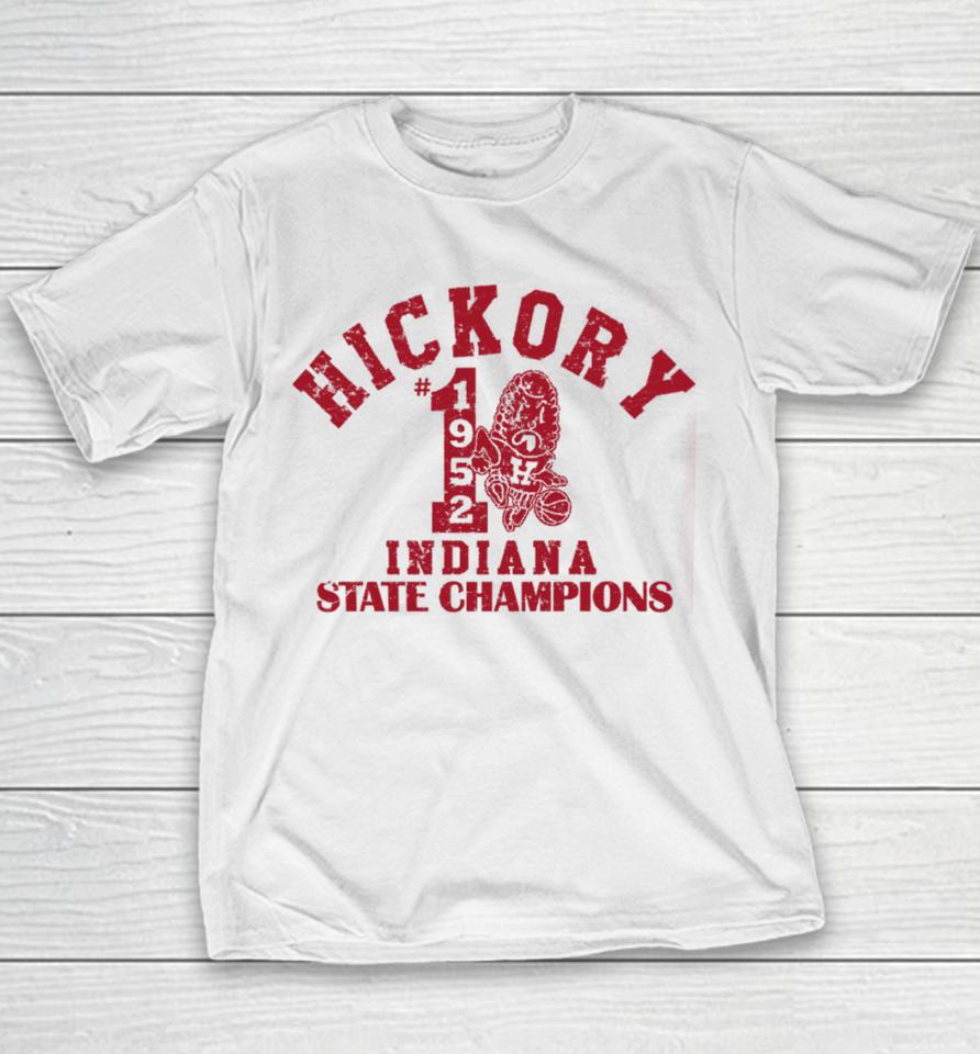 Michael Lombardi Wearing Hickory 1952 Indiana State Champions Youth T-Shirt