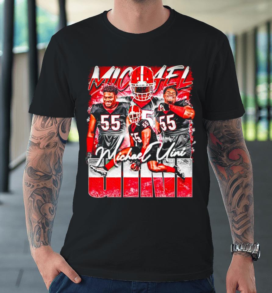 Michael Uini Georgia Bulldogs Football Graphic Poster Premium T-Shirt
