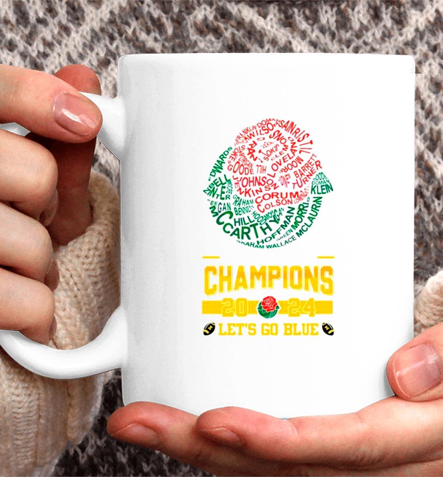 Michigan 2024 Rose Bowl Game Champions Coffee Mug