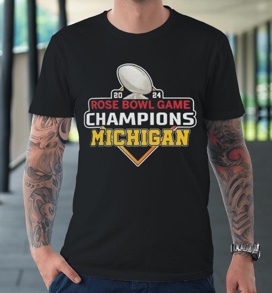 Michigan Champion Semifinal Bowl 2024 Rose Game Premium T-Shirt