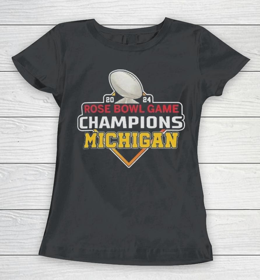 Michigan Champion Semifinal Bowl 2024 Rose Game Women T-Shirt