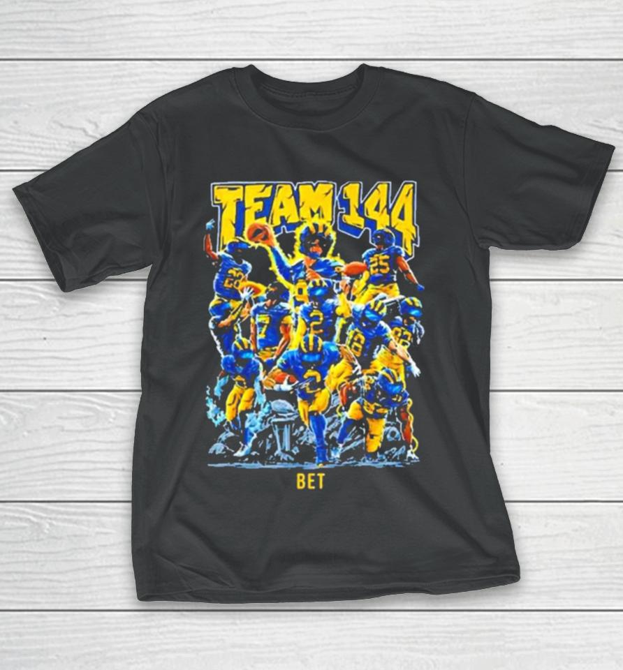 Michigan Football Team 144 Bet Nfl Scouting Combine 2024 T-Shirt