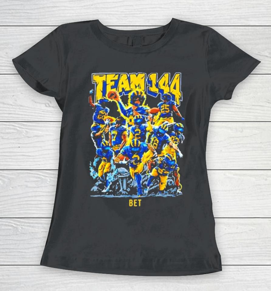 Michigan Football Team 144 Bet Nfl Scouting Combine 2024 Women T-Shirt