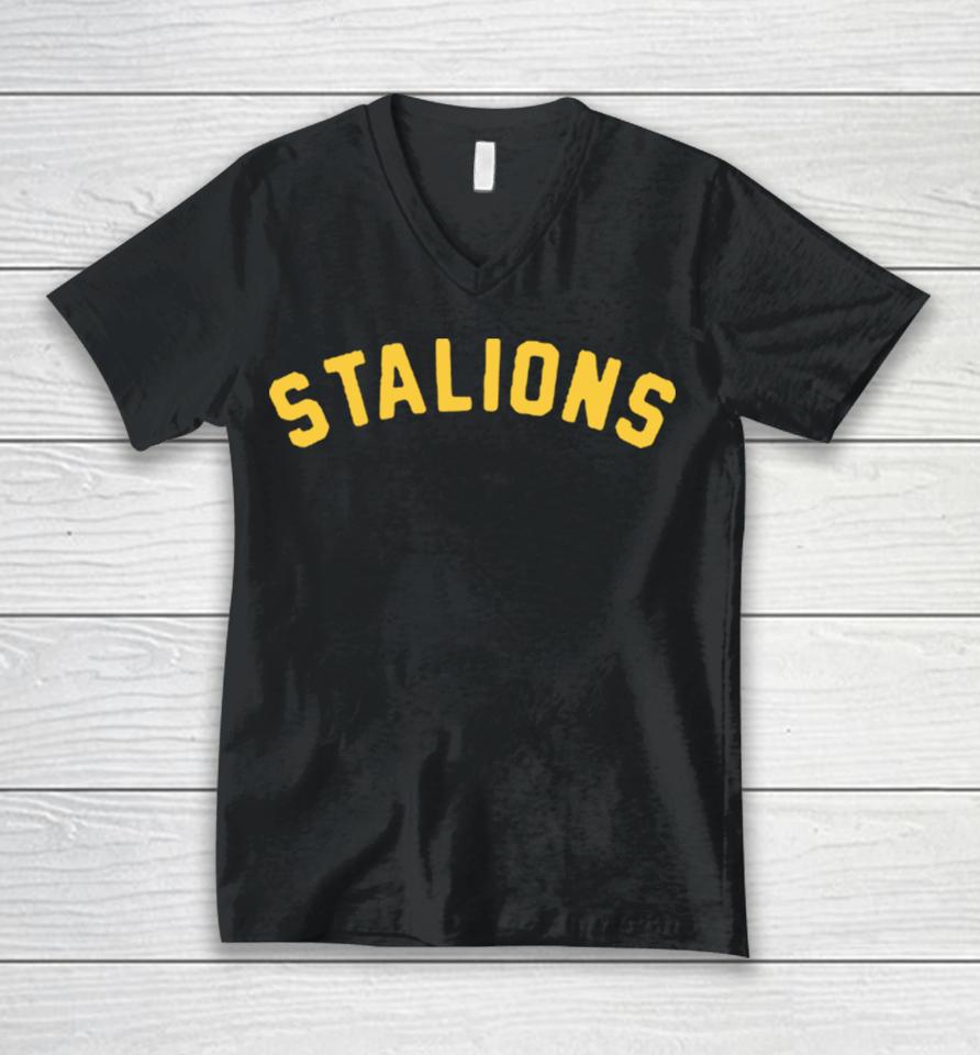Michigan Men The Few The Proud Stalions Unisex V-Neck T-Shirt