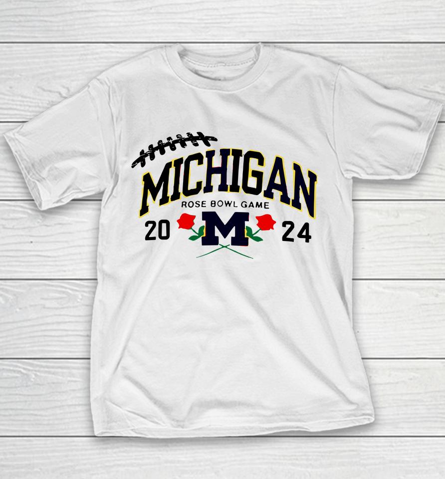 Michigan Rose Bowl Game 2024 Youth T-Shirt