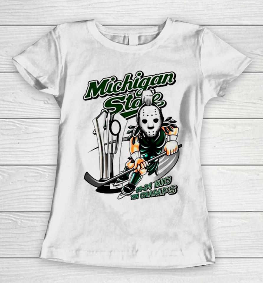 Michigan State 23 24 Big Ten Champs Women T-Shirt