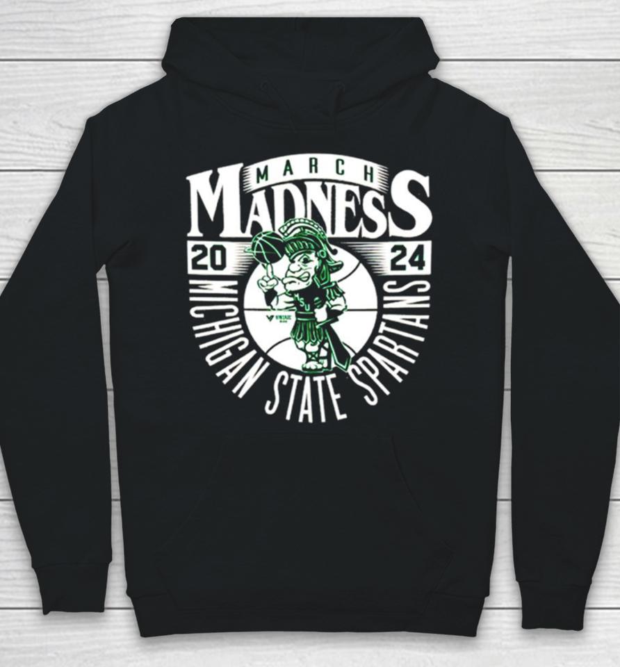 Michigan State Spartans 2024 March Madness Mascot Hoodie
