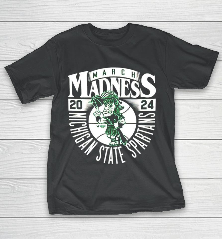 Michigan State Spartans 2024 March Madness Mascot T-Shirt
