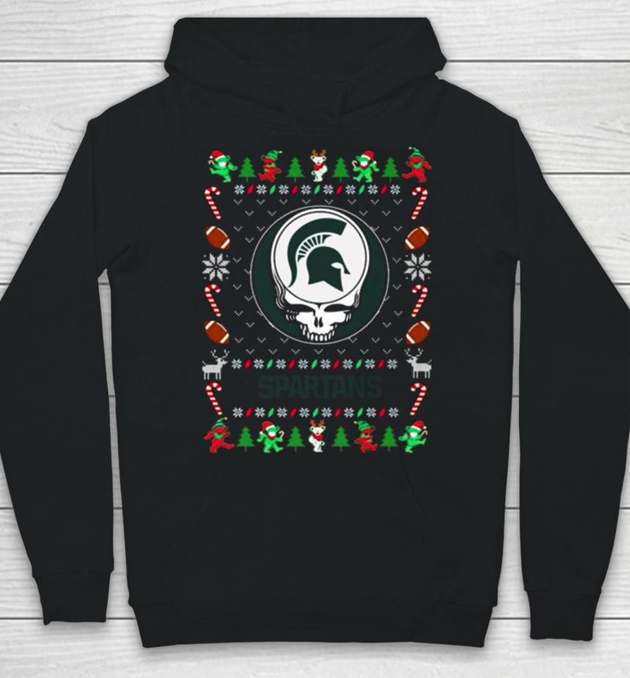 Michigan State Spartans Grateful Dead Ugly Christmas Sweatshirts Hoodie