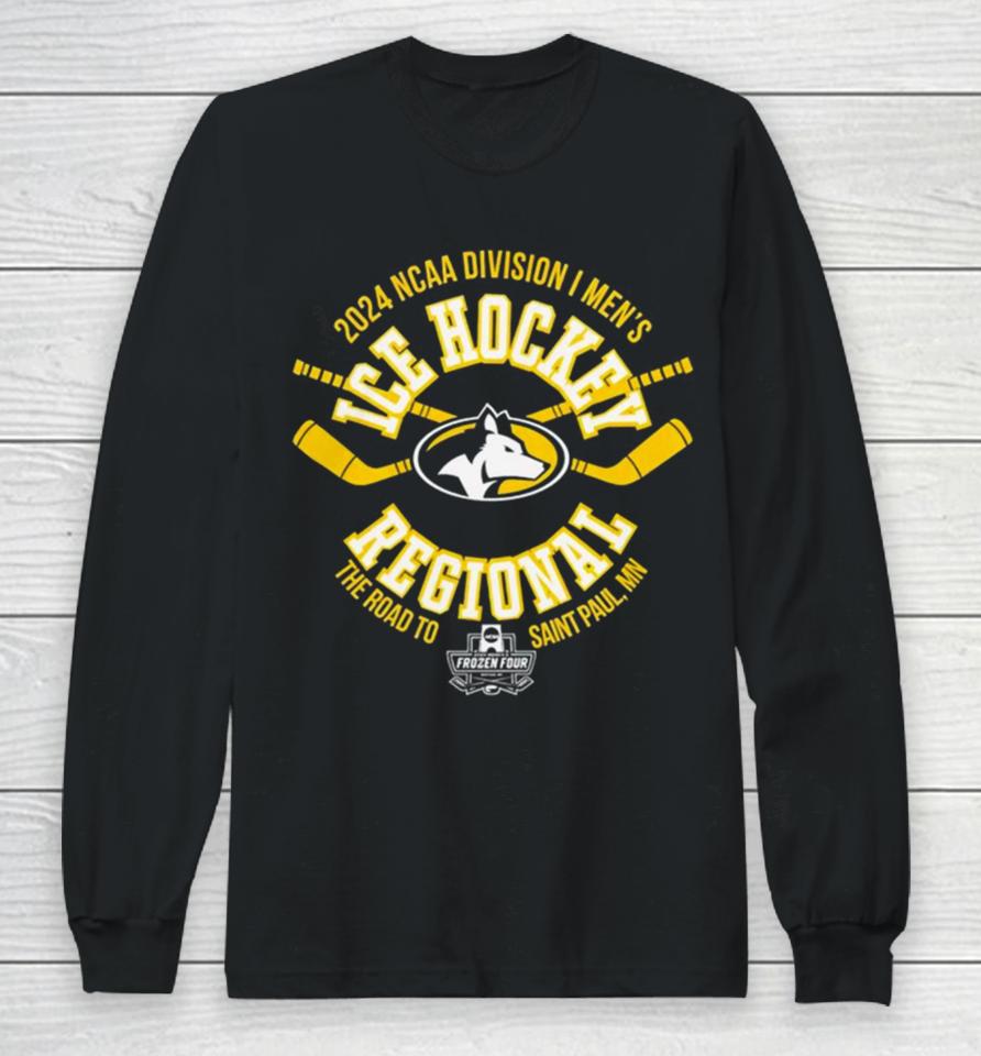 Michigan Tech Huskies 2024 Ncaa Division I Men’s Ice Hockey Regional Champion Long Sleeve T-Shirt