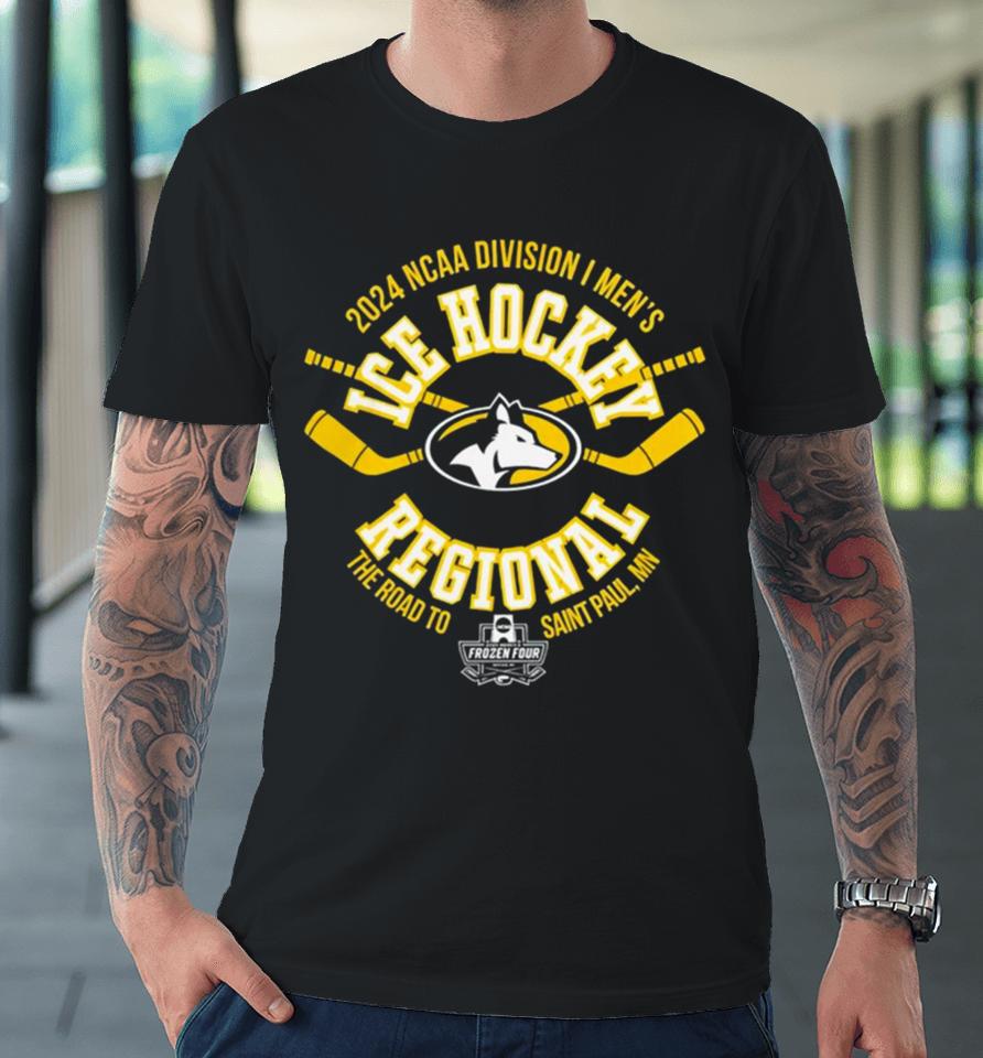 Michigan Tech Huskies 2024 Ncaa Division I Men’s Ice Hockey Regional Champion Premium T-Shirt