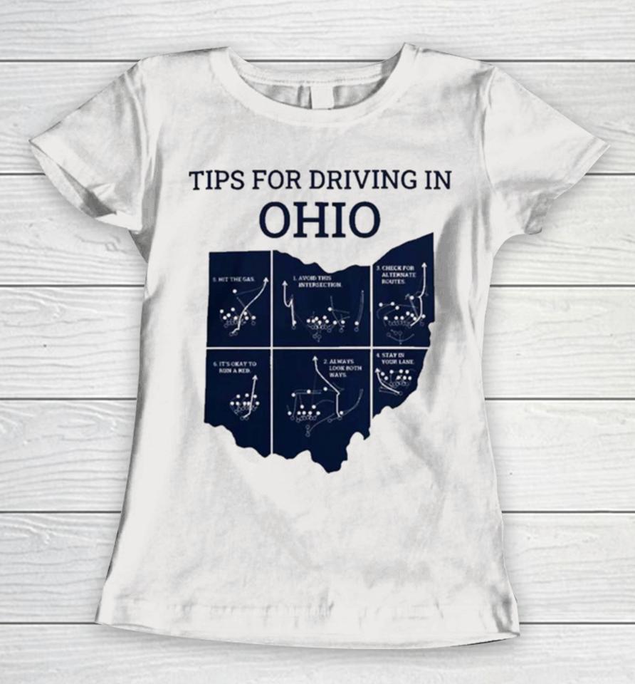 Michigan Tips For Driving Through Ohio Triblend Women T-Shirt