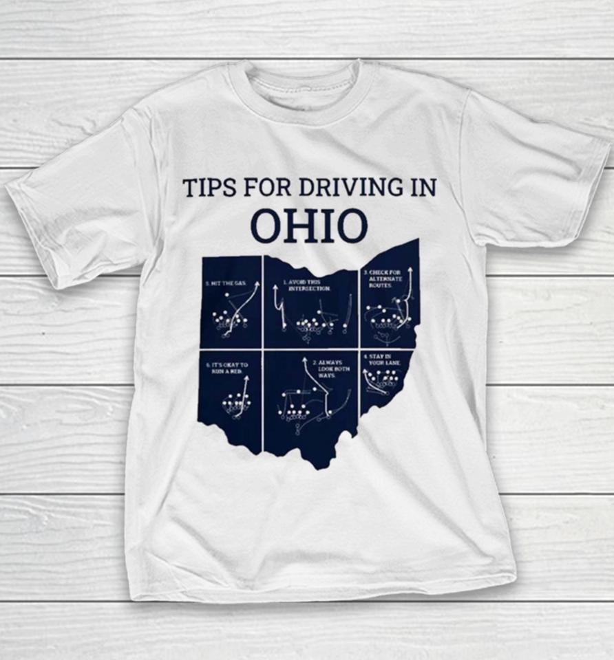 Michigan Tips For Driving Through Ohio Triblend Youth T-Shirt