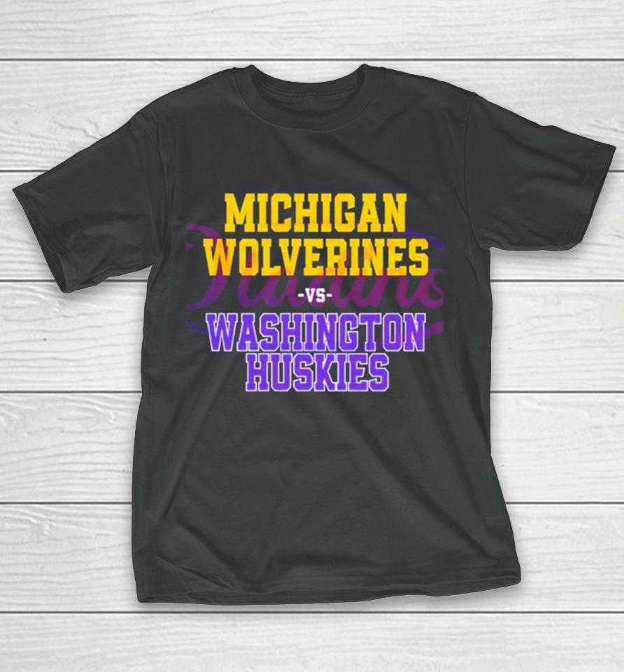 Michigan Vs Washington Huskies Ncaa College Football Finals T-Shirt