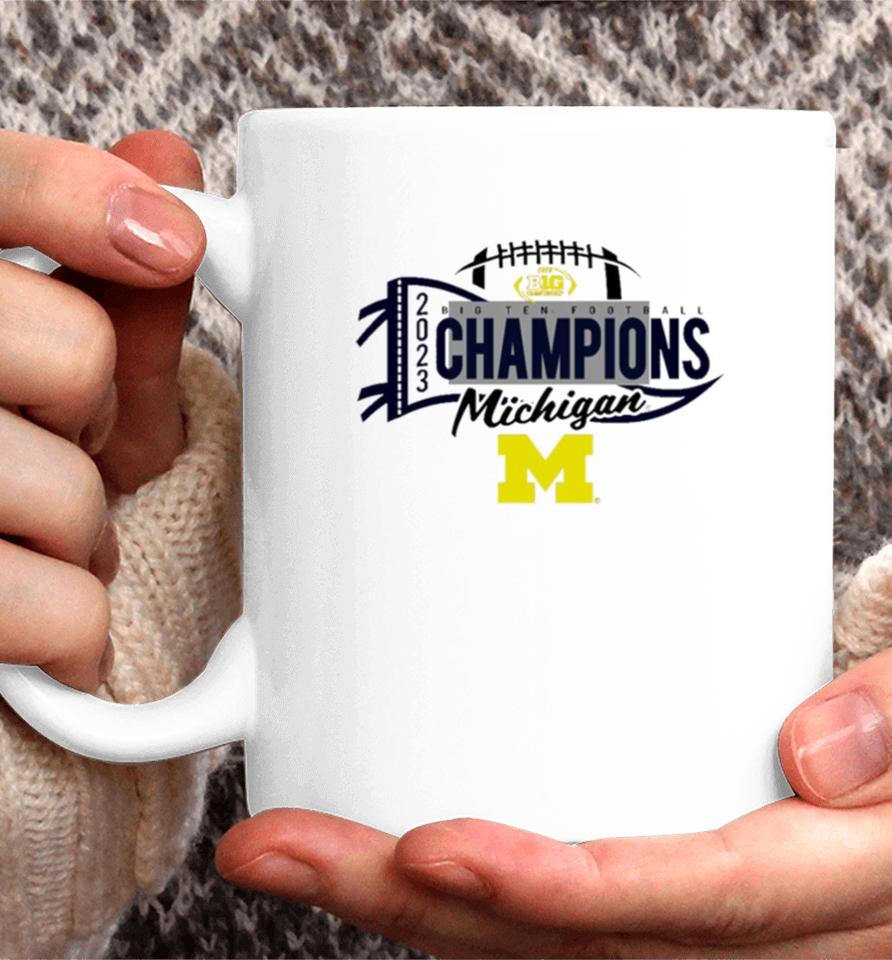 Michigan Wolverines 2023 Big Ten Football Conference Champions Tri Blend Coffee Mug