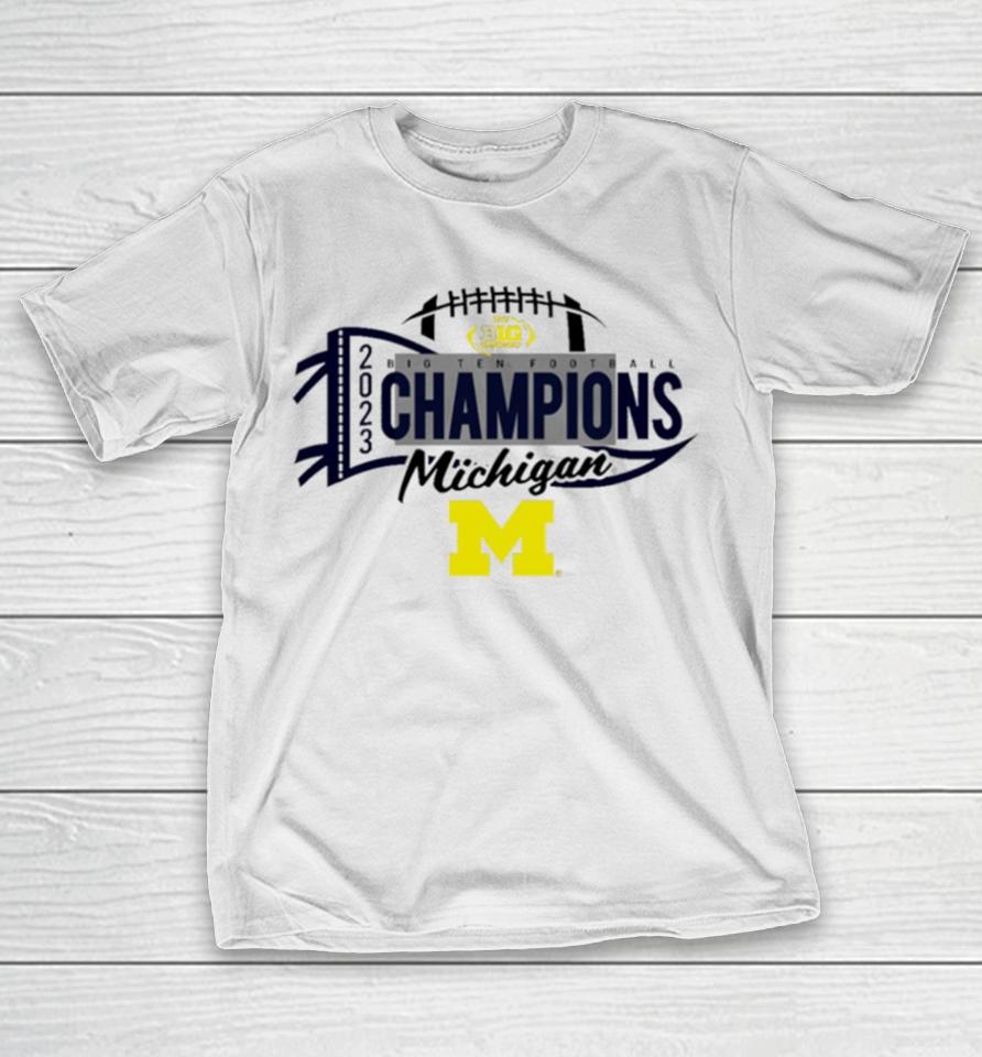 Michigan Wolverines 2023 Big Ten Football Conference Champions Tri Blend T-Shirt