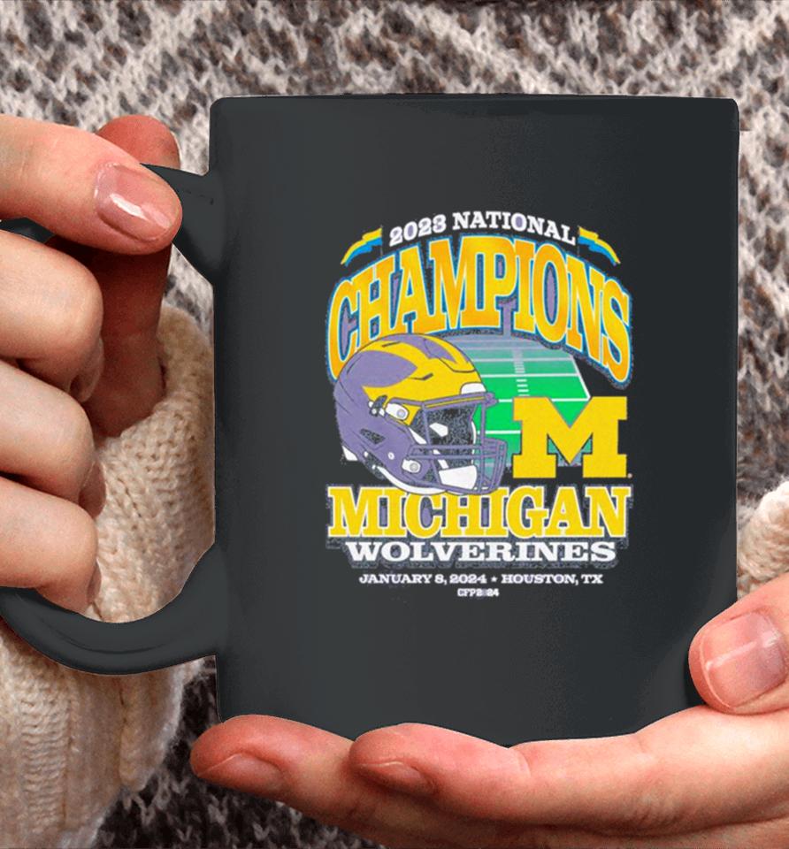 Michigan Wolverines 2023 Cfp National Champions ’47 Franklin Helmet Coffee Mug