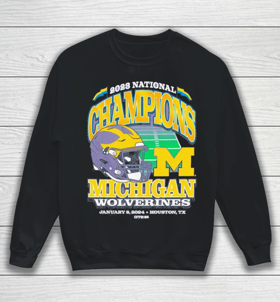 Michigan Wolverines 2023 Cfp National Champions ’47 Franklin Helmet Sweatshirt