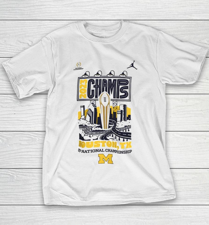 Michigan Wolverines 2023 College Football Playoff 2023 National Champions Expressive Youth T-Shirt