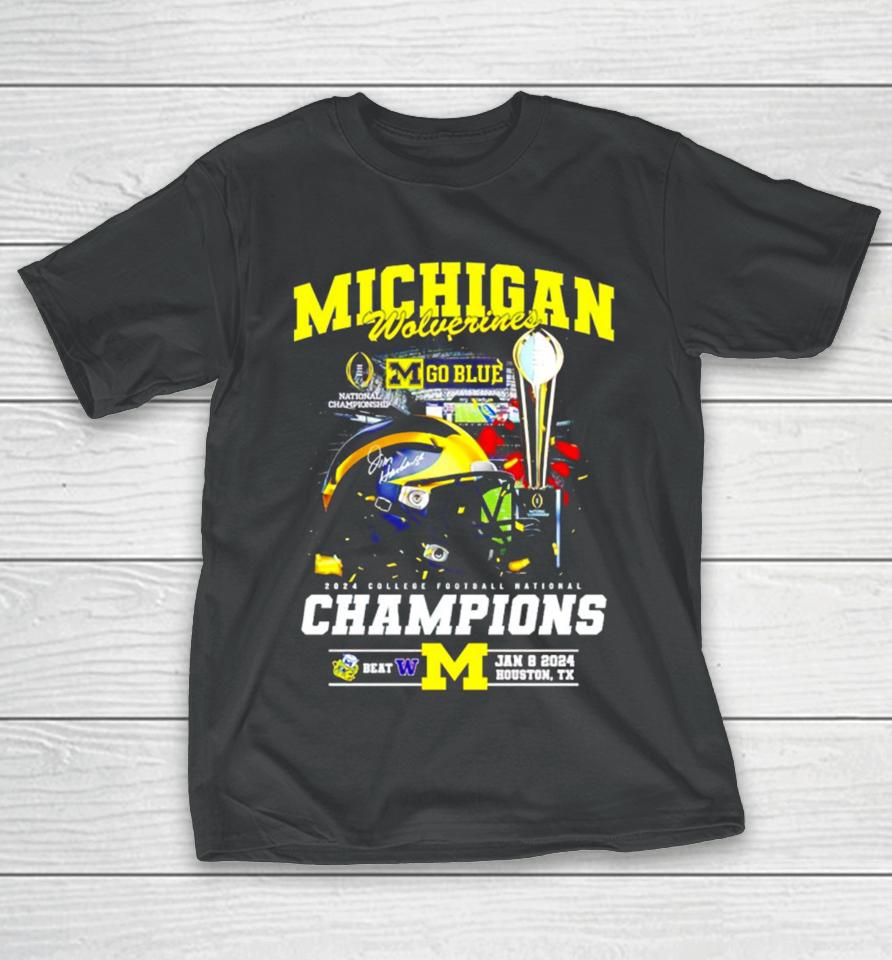 Michigan Wolverines 2024 College Football National Champions T-Shirt