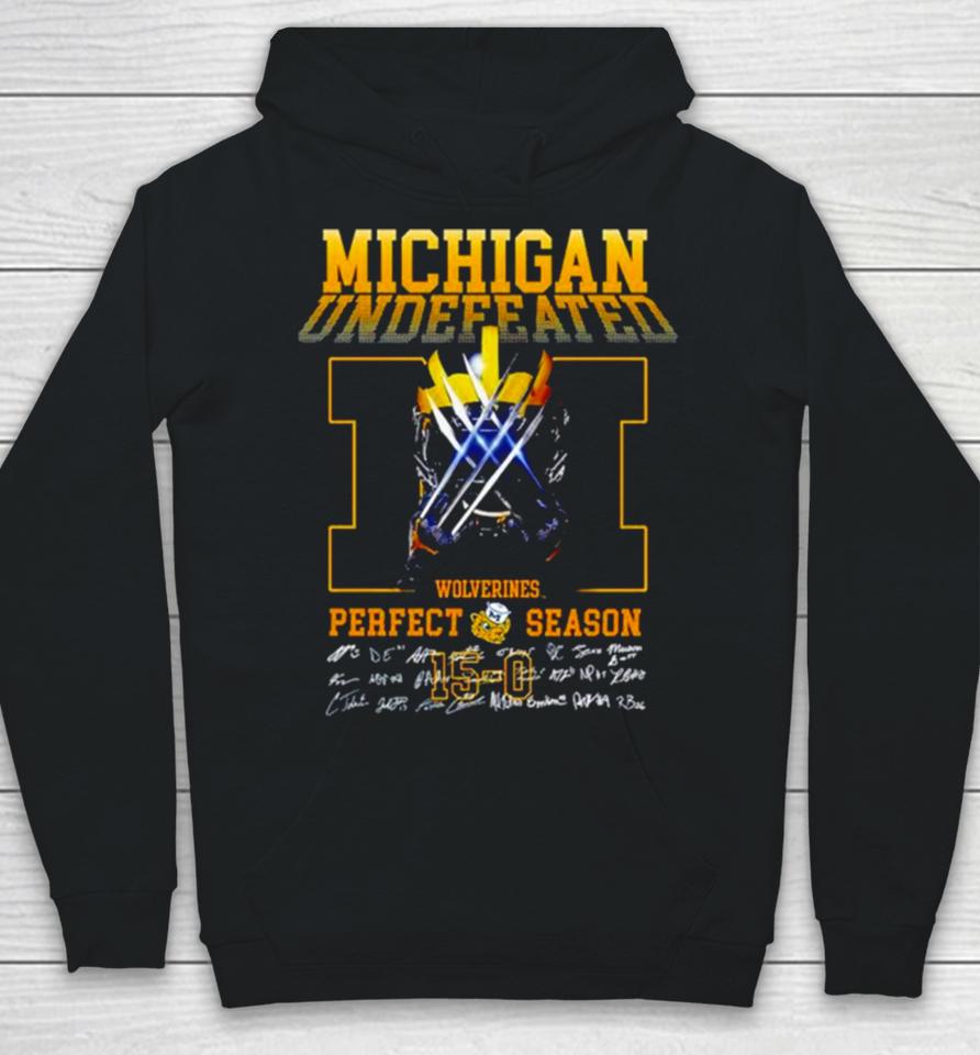 Michigan Wolverines 2024 Undefeated Perfect Season Signatures Hoodie