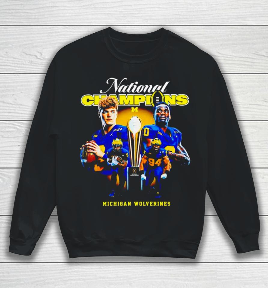 Michigan Wolverines And Jordan National Champions 2024 Sweatshirt