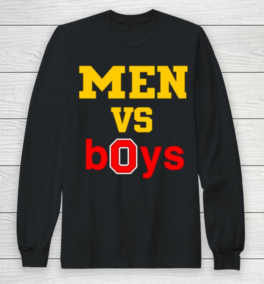Michigan Wolverines And Ohio State Buckeyes Men Vs Boys Long Sleeve T-Shirt
