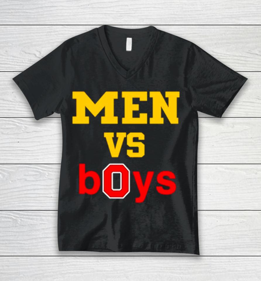 Michigan Wolverines And Ohio State Buckeyes Men Vs Boys Unisex V-Neck T-Shirt