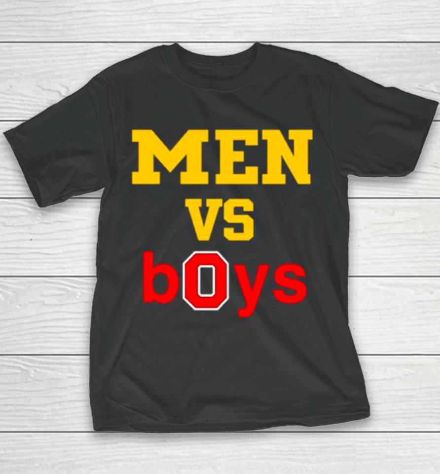 Michigan Wolverines And Ohio State Buckeyes Men Vs Boys Youth T-Shirt