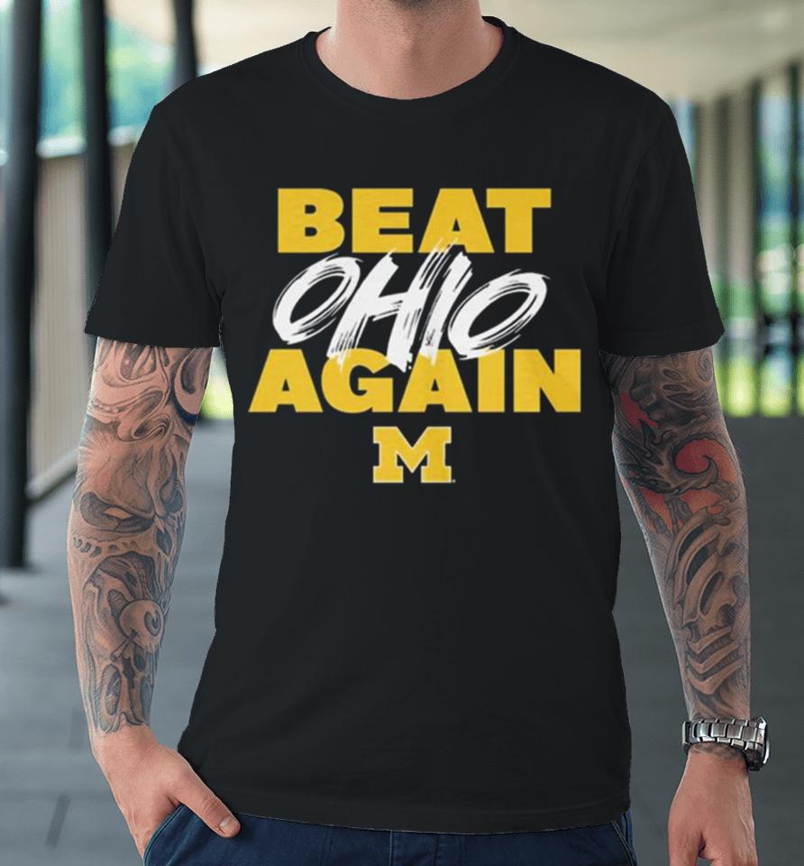 Michigan Wolverines Blue The Game 2023 Jim Harbaugh Premium T-Shirt
